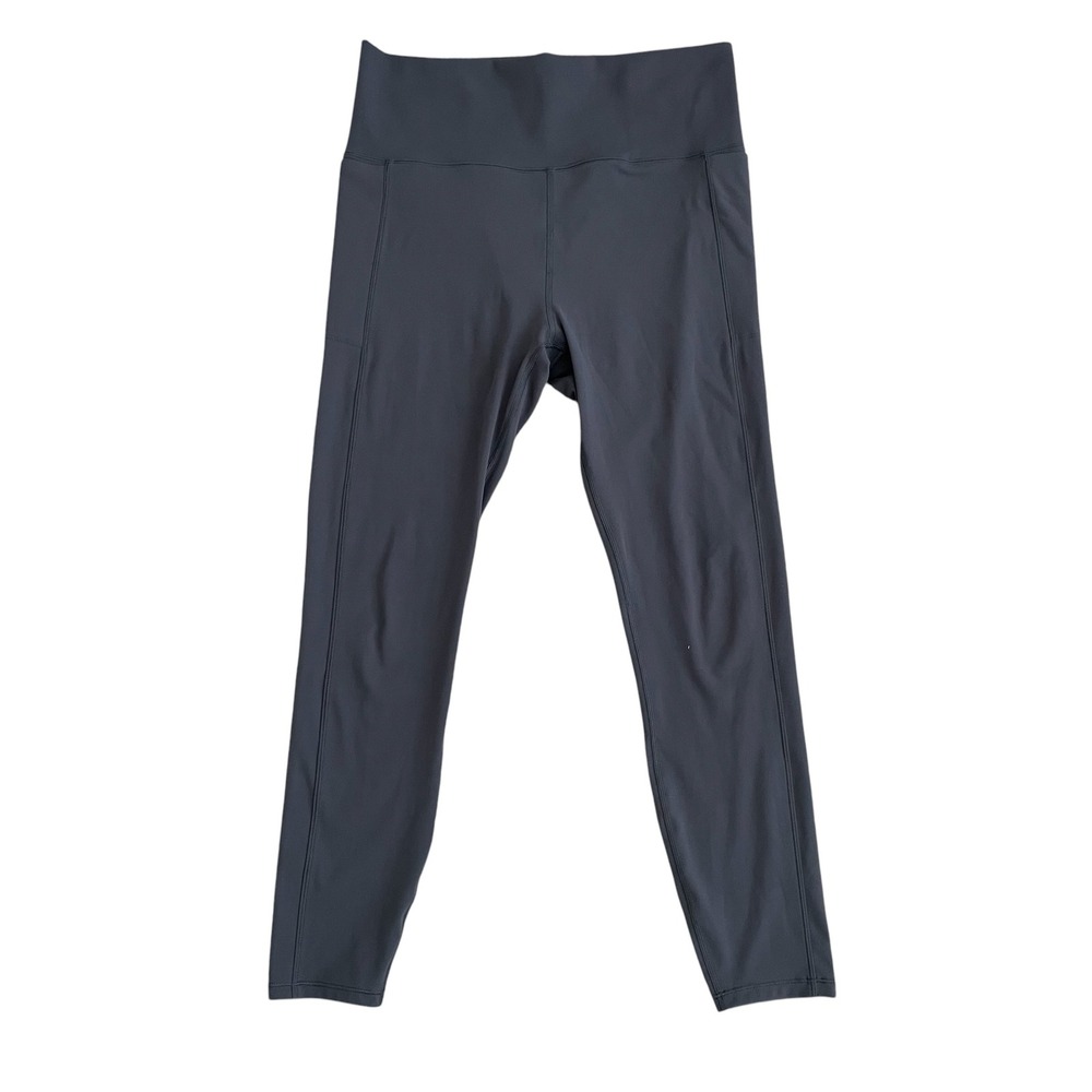 Vuori Womens High Rise Leggings Gray Size S Smooth Pockets Athleisure Activewear
